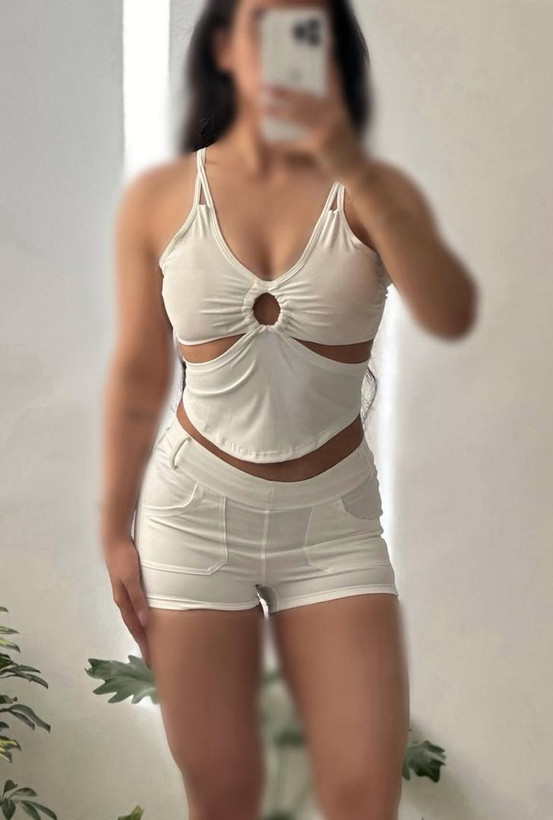 ست نیمتنه و شرتک فلامنت حلقه ای